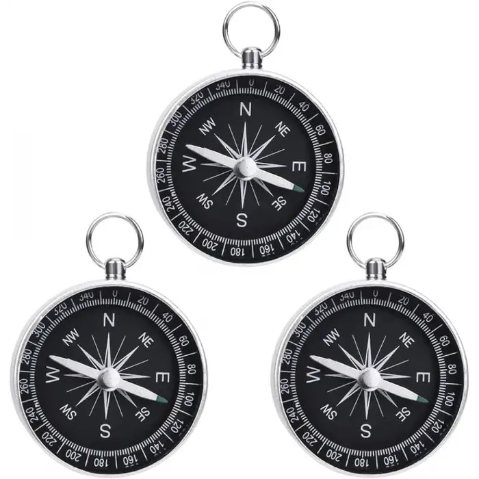 Mini Paslanmaz Alüminyum Pusula G442b