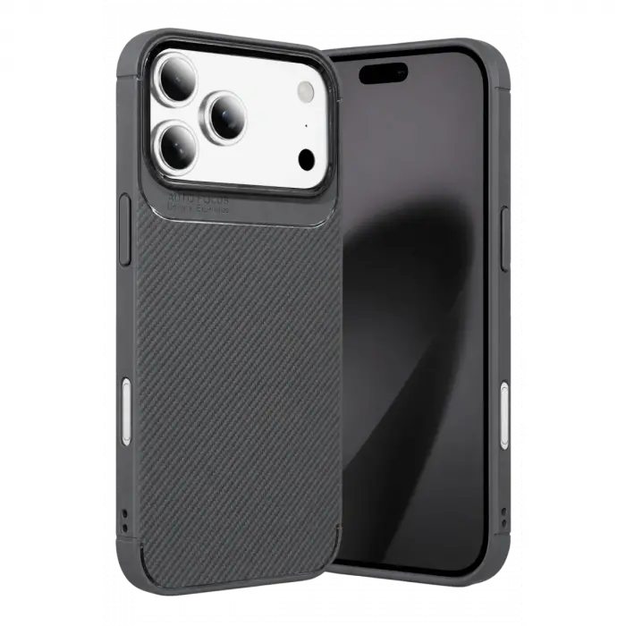 Newface Apple İphone 18 Pro Max Auto Focus Karbon Kapak - Gri