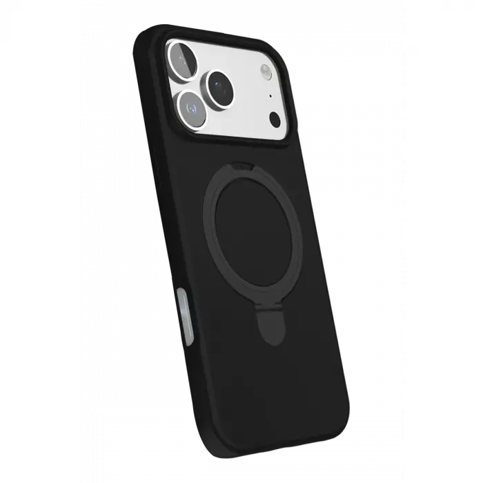 Newface Apple İphone 18 Pro Max Regal Magsafe Standlı Kapak - Siyah