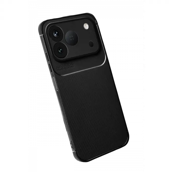 Newface Tecno Spark 50 4g Auto Focus Karbon Kapak - Siyah