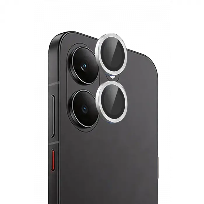 Newface Xiaomi Poco X8 Pro Raze Metal Kamera Lens - Gümüş