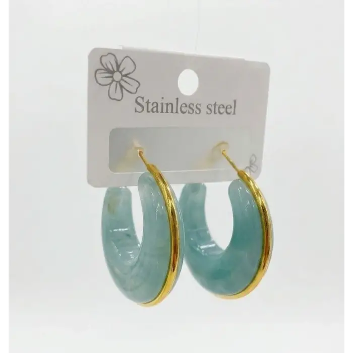 Ocean Marble Vintage Küpe KP00689