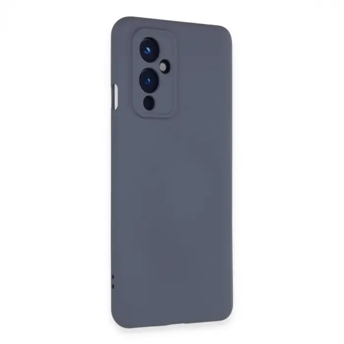 One Plus 9 Kılıf Nano İçi Kadife Silikon - Gri