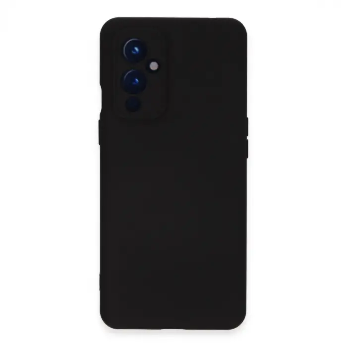 One Plus 9 Kılıf Nano İçi Kadife Silikon - Siyah