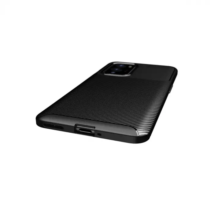 One Plus 9 Pro Kılıf Auto Focus Karbon Kapak - Siyah
