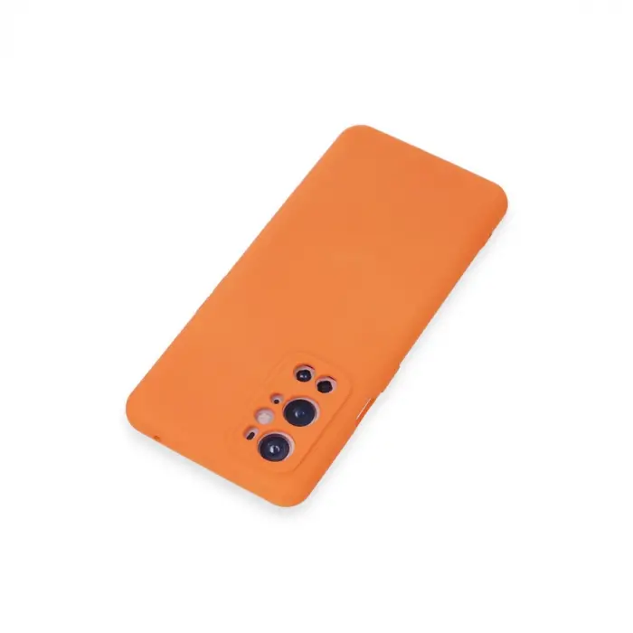 One Plus 9 Pro Kılıf Nano İçi Kadife Silikon - Turuncu