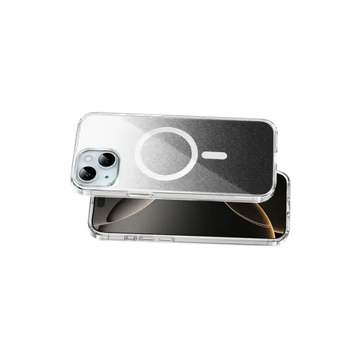Onegif Apple İphone 15 Sora Simli Magsafe Kapak - Siyah