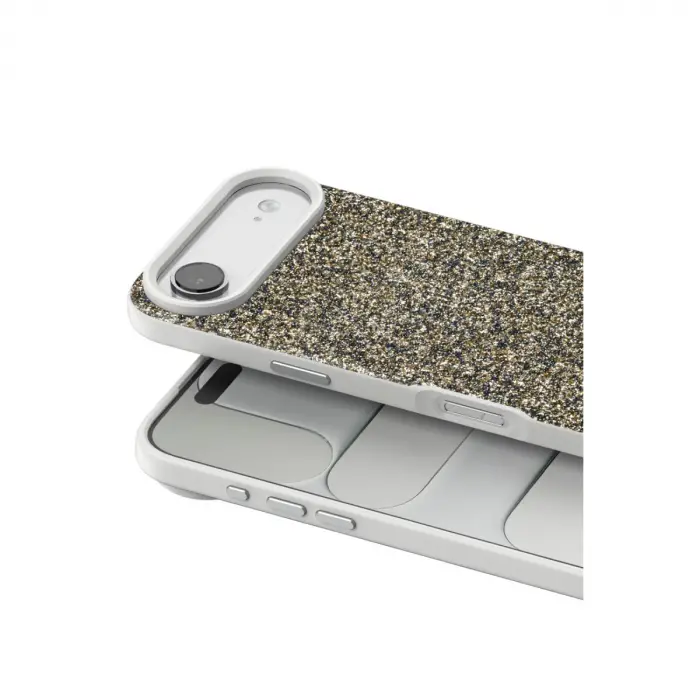 Onegif Apple İphone 17 Air Bright Simli Kapak - Çöl Titanyum