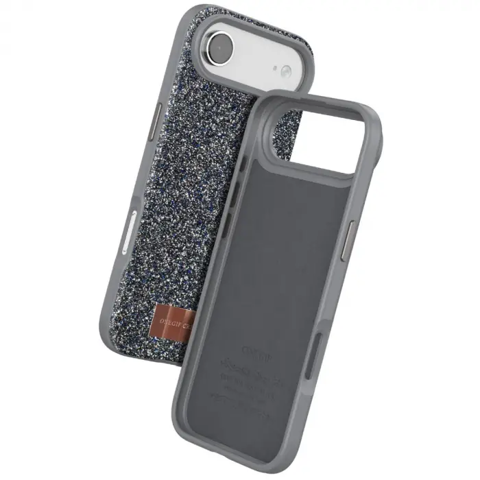 Onegif Apple İphone 17 Air Bright Simli Kapak - Gümüş