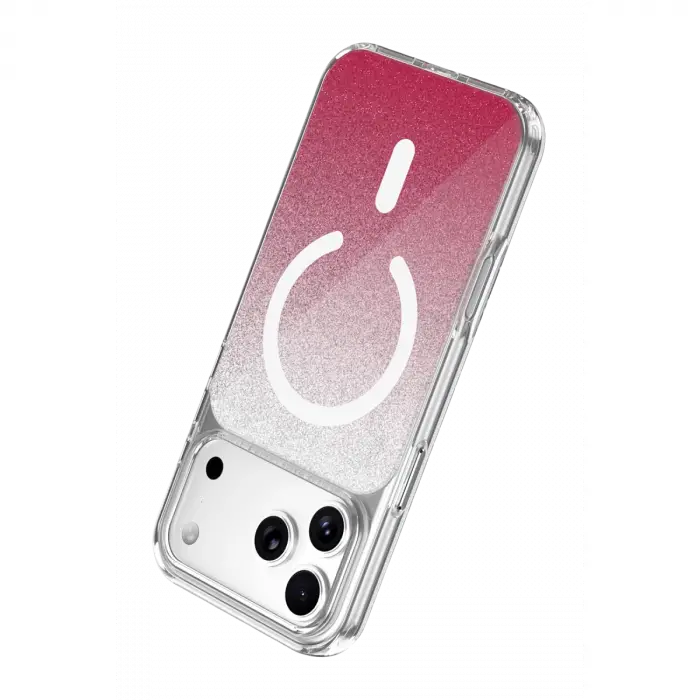 Onegif Apple İphone 17 Pro Max Sora Simli Magsafe Kapak - Kırmızı