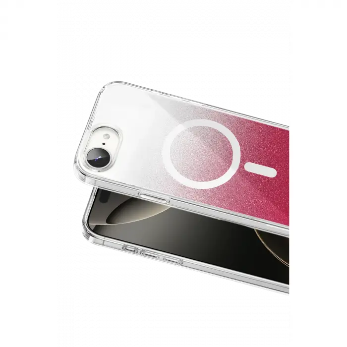 Onegif Apple İphone 17e Sora Simli Magsafe Kapak - Kırmızı
