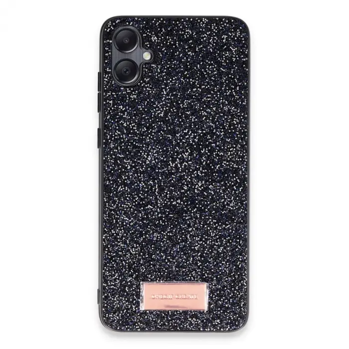 Onegif Samsung Galaxy A05 Bright Simli Kapak - Siyah