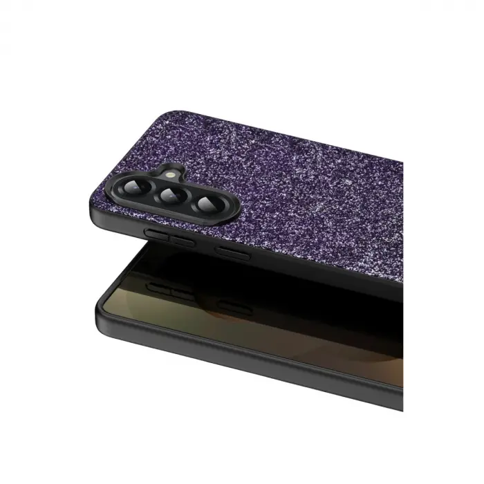 Onegif Samsung Galaxy A17 5g Bright Simli Kapak - Derin Mor