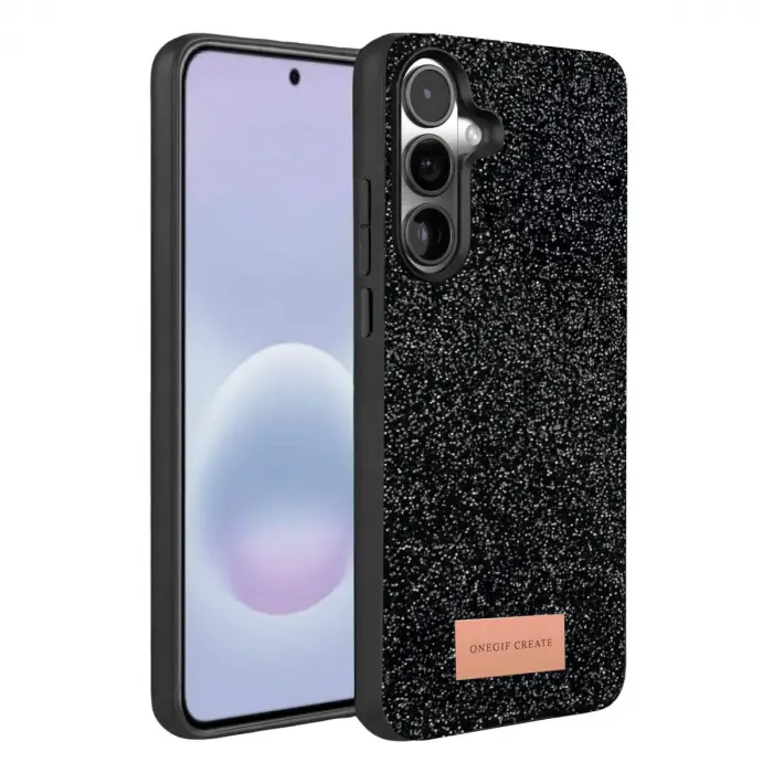 Onegif Samsung Galaxy A37 5g Bright Simli Kapak - Siyah