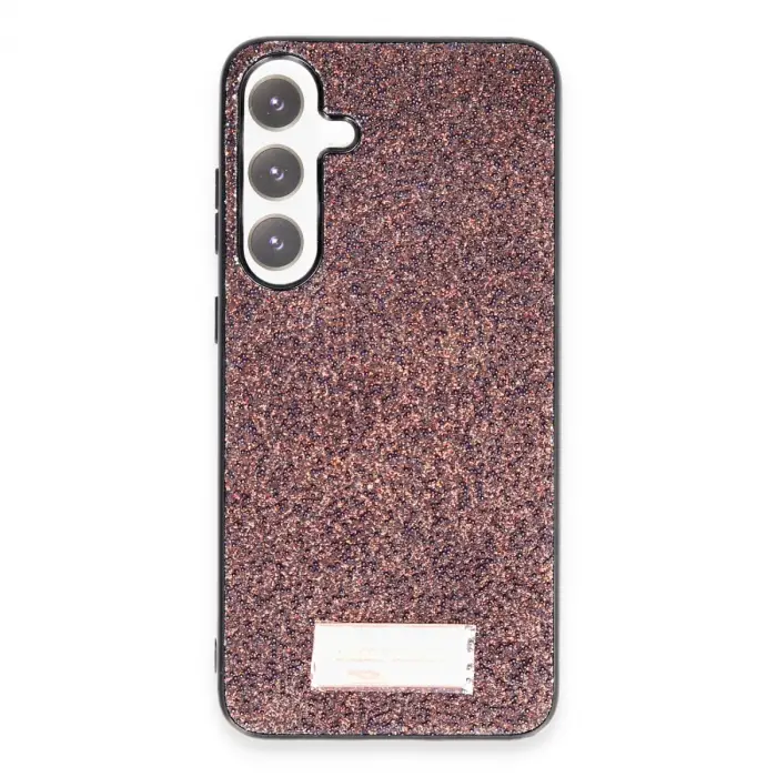 Onegif Samsung Galaxy A55 5g Bright Simli Kapak - Derin Mor