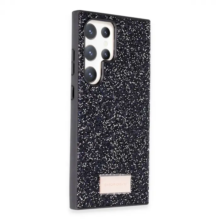 Onegif Samsung Galaxy S24 Ultra Bright Simli Kapak - Siyah