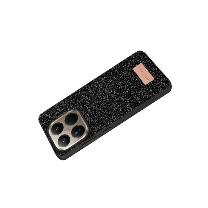 Onegif Xiaomi Mi 15t Pro Bright Simli Kapak - Siyah