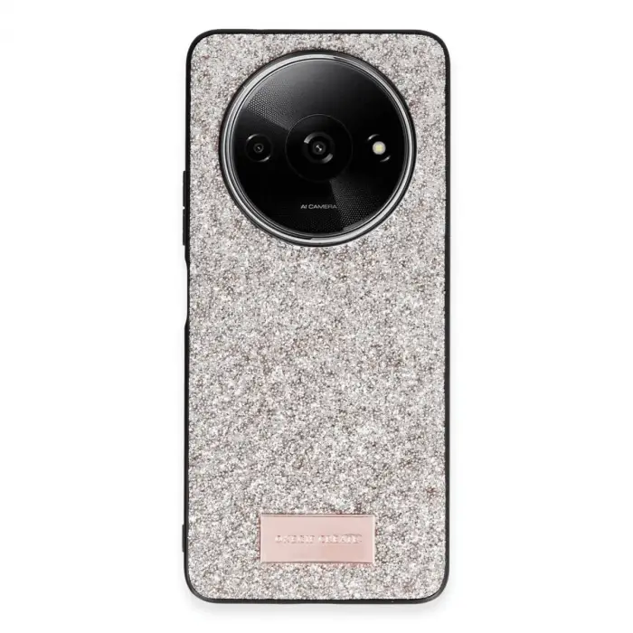 Onegif Xiaomi Redmi A3 4g Bright Simli Kapak - Gold