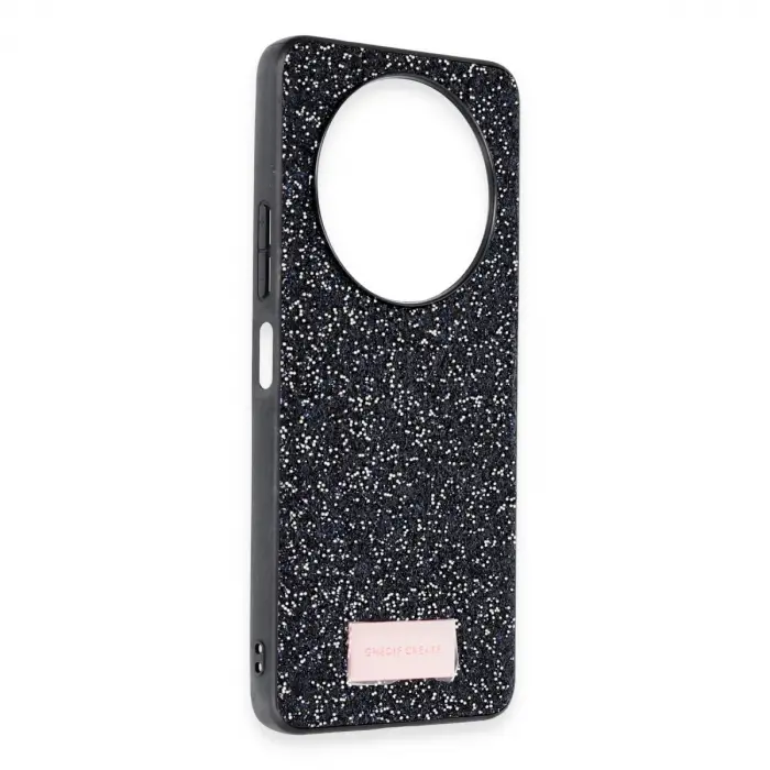 Onegif Xiaomi Redmi A3 4g Bright Simli Kapak - Siyah