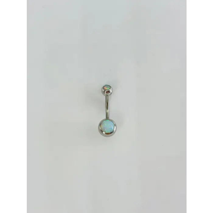 Opal Taşlı Göbek Piercıng - Pg0163