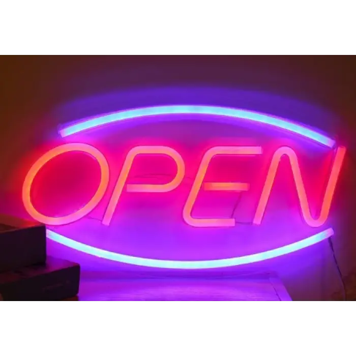 Open Yazılı Neon Led