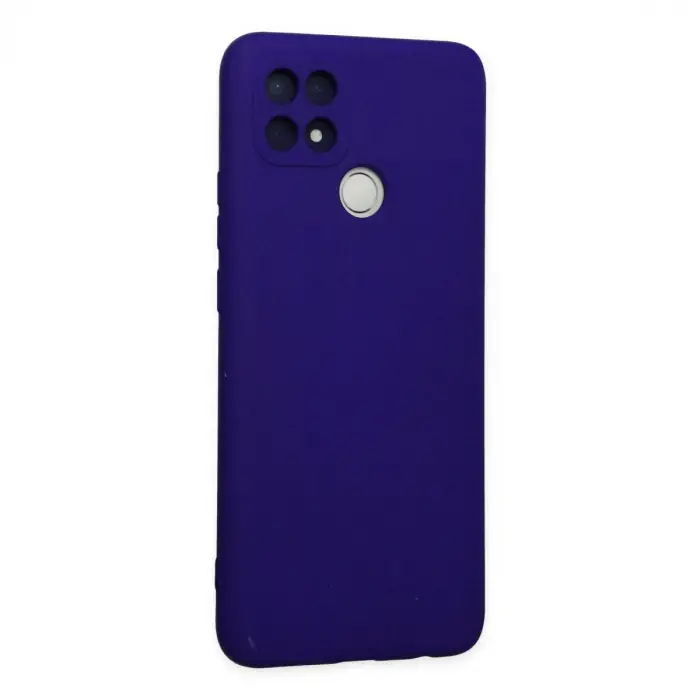 Oppo A15 Kılıf Nano İçi Kadife Silikon - Mor