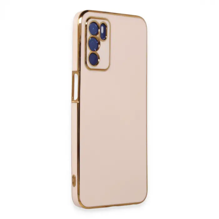 Oppo A16 Kılıf Volet Silikon - Pembe
