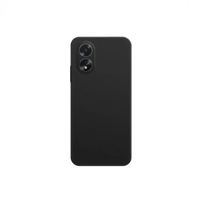 Oppo A38 Kılıf First Silikon - Siyah