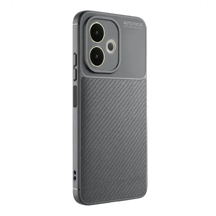 Oppo A5 Pro 4g Kılıf Auto Focus Karbon Kapak - Gri