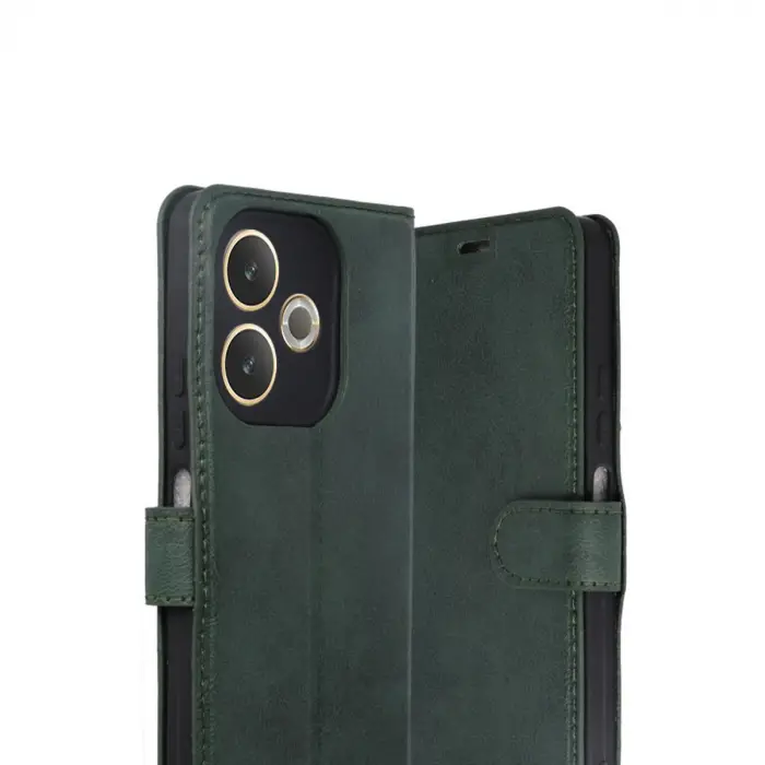 Oppo A5 Pro 4g Trend S Plus Kapaklı Kılıf - Yeşil