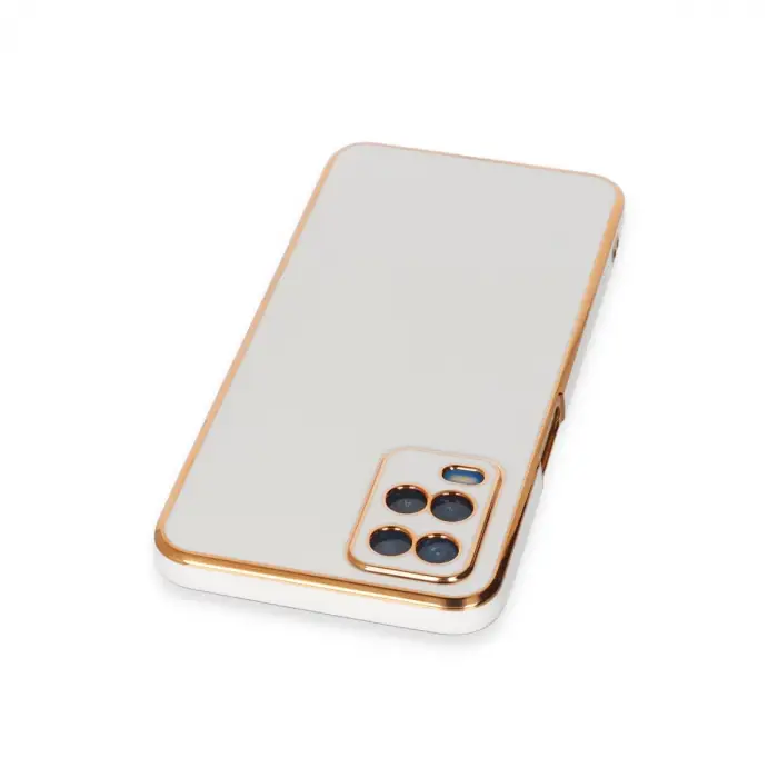 Oppo A54 4g Kılıf Volet Silikon - Beyaz