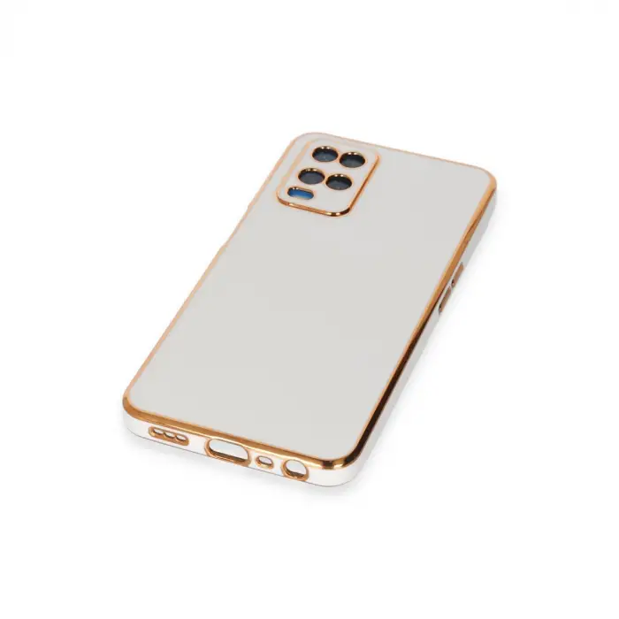 Oppo A54 4g Kılıf Volet Silikon - Beyaz