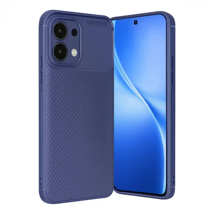 Oppo A6 Pro 4g Auto Focus Karbon Kapak - Lacivert