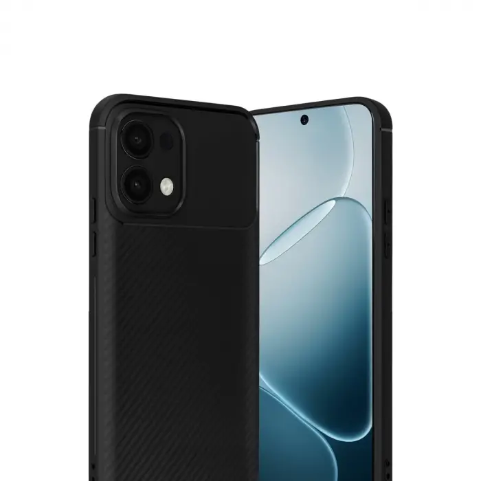 Oppo A6 Pro 4g Auto Focus Karbon Kapak - Siyah