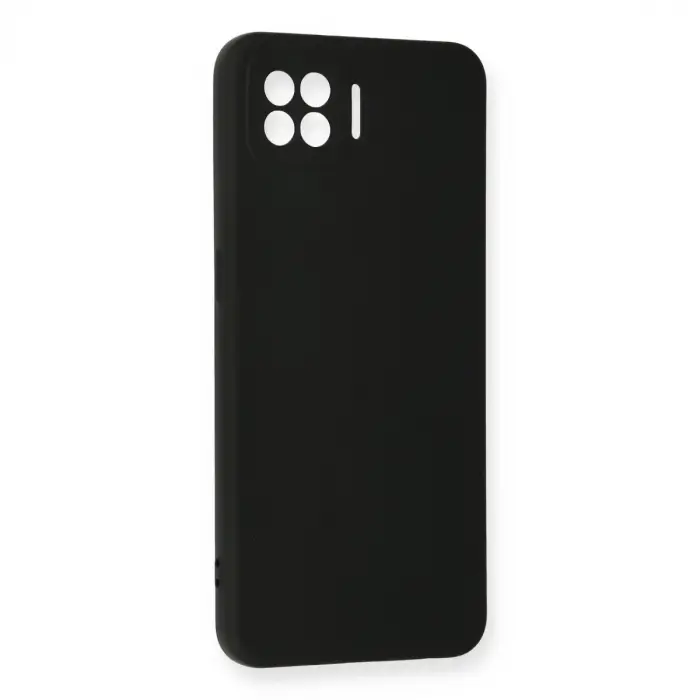 Oppo A73 Kılıf Nano İçi Kadife Silikon - Siyah