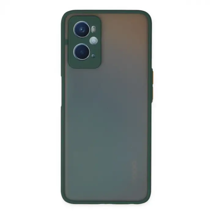 Oppo A96 Kılıf Montreal Silikon Kapak - Yeşil