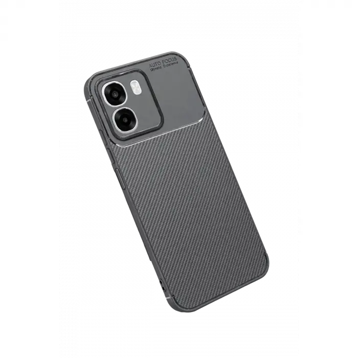 Oppo Oppo A6t 5g Auto Focus Karbon Kapak - Gri
