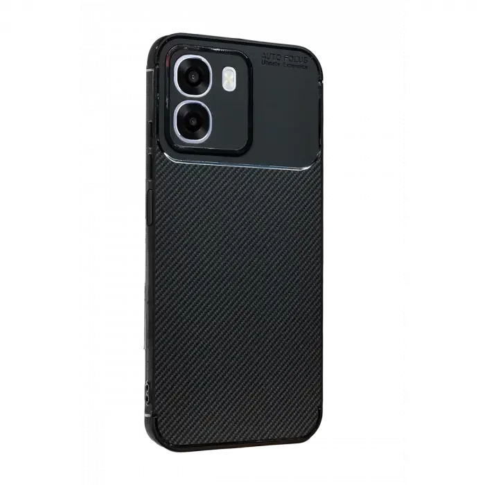 Oppo Oppo A6t 5g Auto Focus Karbon Kapak - Siyah