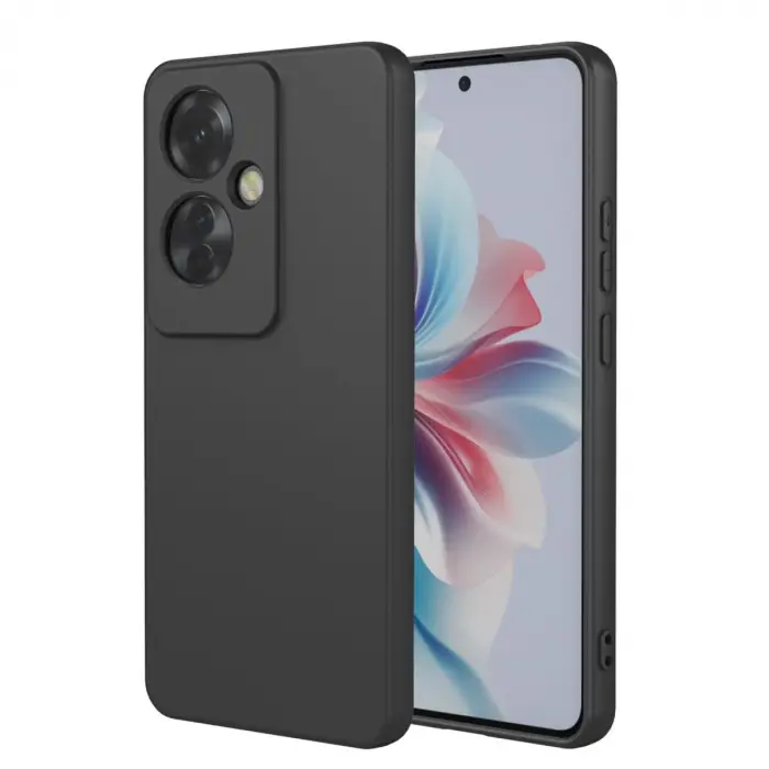 Oppo Reno 11f Kılıf First Silikon - Siyah