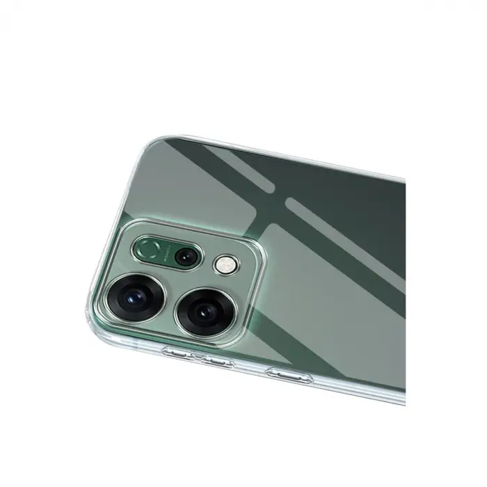 Oppo Reno 14 Kılıf Lüx Şeffaf Silikon - Şeffaf