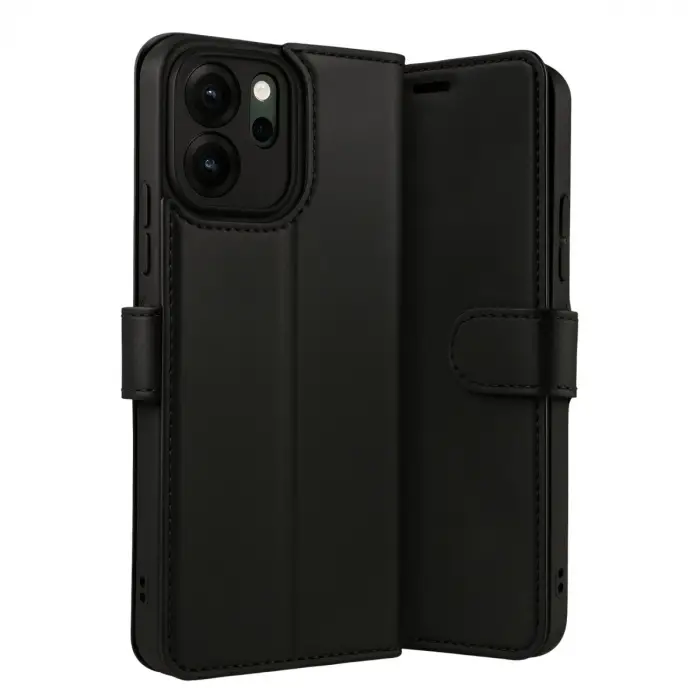 Oppo Reno 14f Trend S Plus Kapaklı Kılıf - Siyah