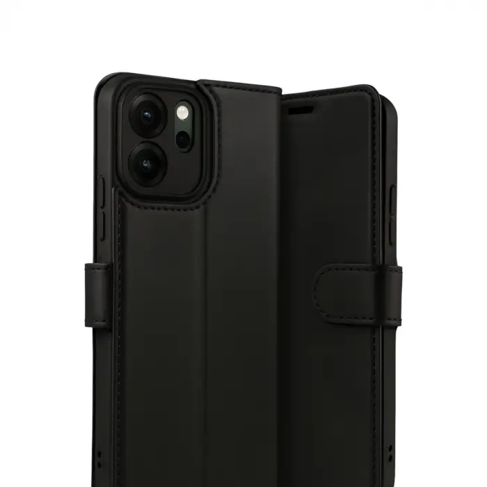 Oppo Reno 14f Trend S Plus Kapaklı Kılıf - Siyah