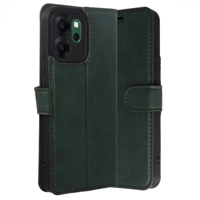 Oppo Reno 14f Trend S Plus Kapaklı Kılıf - Yeşil