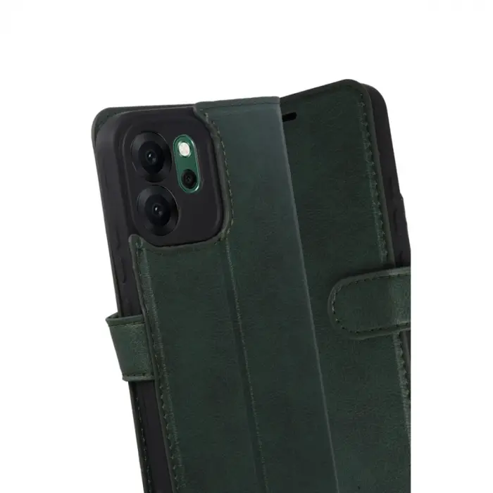 Oppo Reno 14f Trend S Plus Kapaklı Kılıf - Yeşil