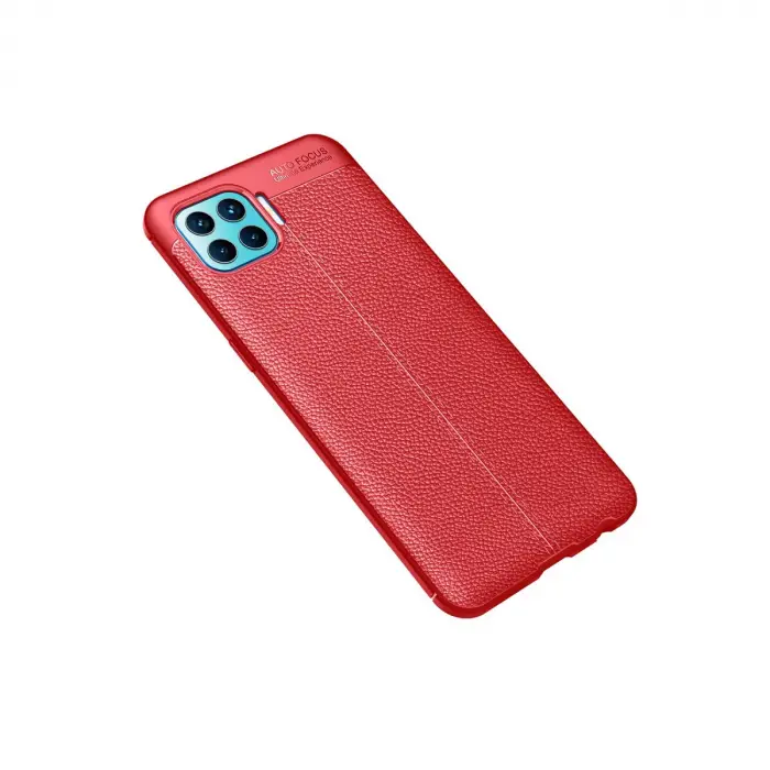 Oppo Reno 4 Lite Kılıf Auto Focus Kapak - Kırmızı