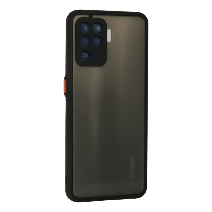 Oppo Reno 5 Lite Kılıf Montreal Silikon Kapak - Siyah