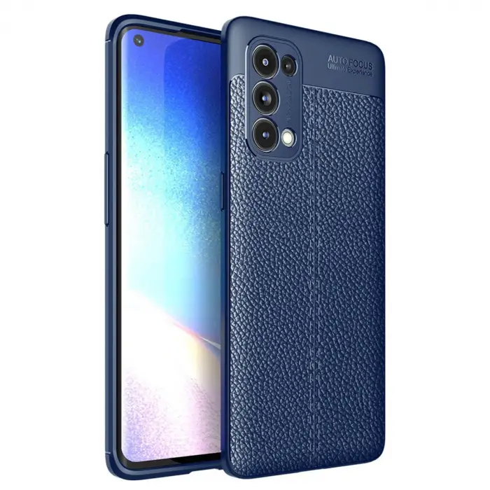 Oppo Reno 5 Pro Kılıf Auto Focus Kapak - Lacivert