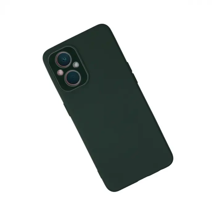 Oppo Reno 7 Lite Kılıf Lansman Glass Kapak - Koyu Yeşil