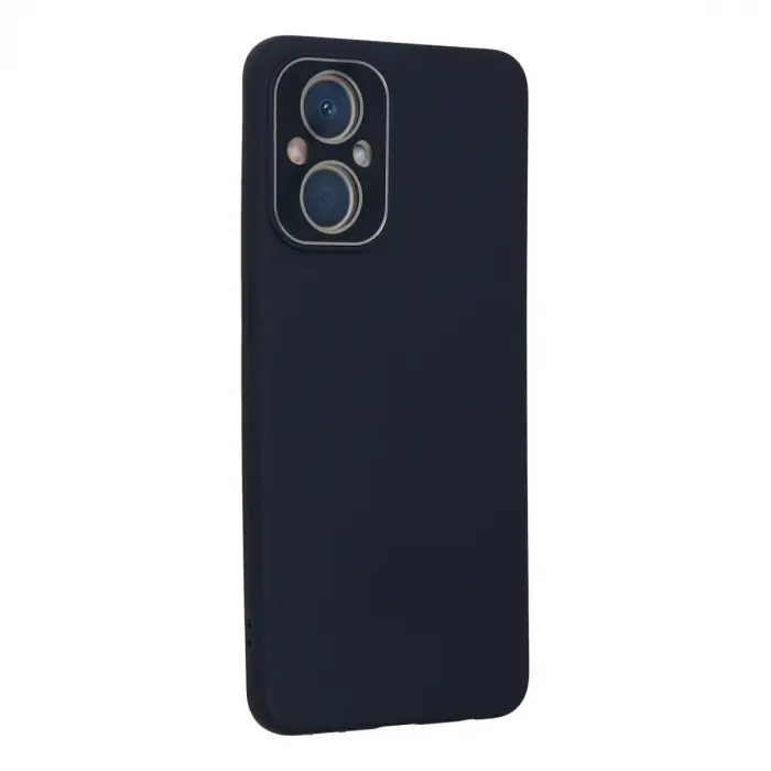Oppo Reno 7 Lite Kılıf Lansman Glass Kapak - Lacivert
