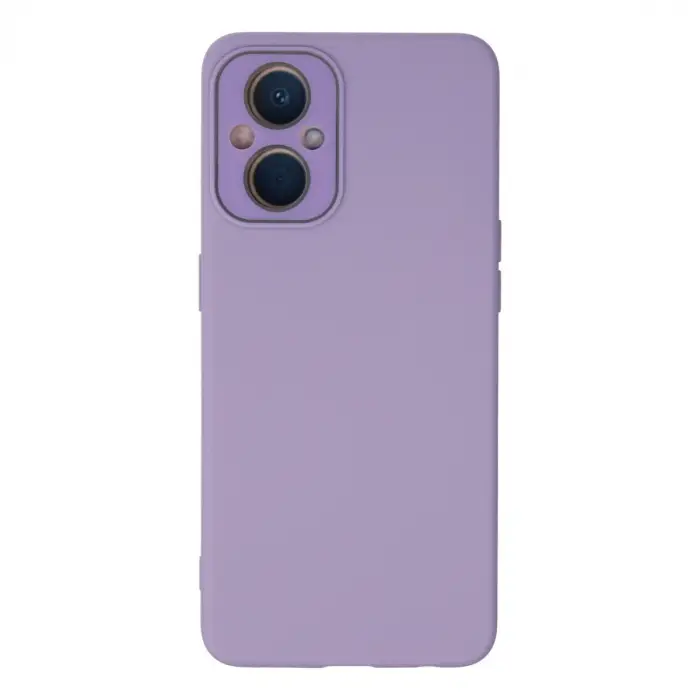 Oppo Reno 7 Lite Kılıf Lansman Glass Kapak - Lila